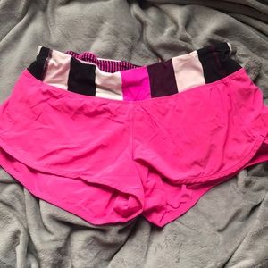 Lulu lemon hot pink gym shorts